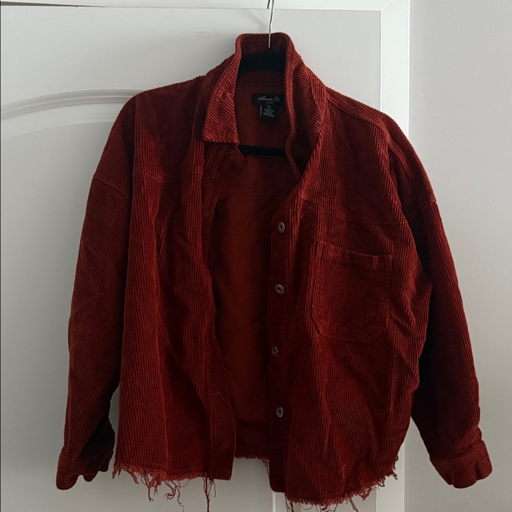 Burnt orange semi Jean jacket